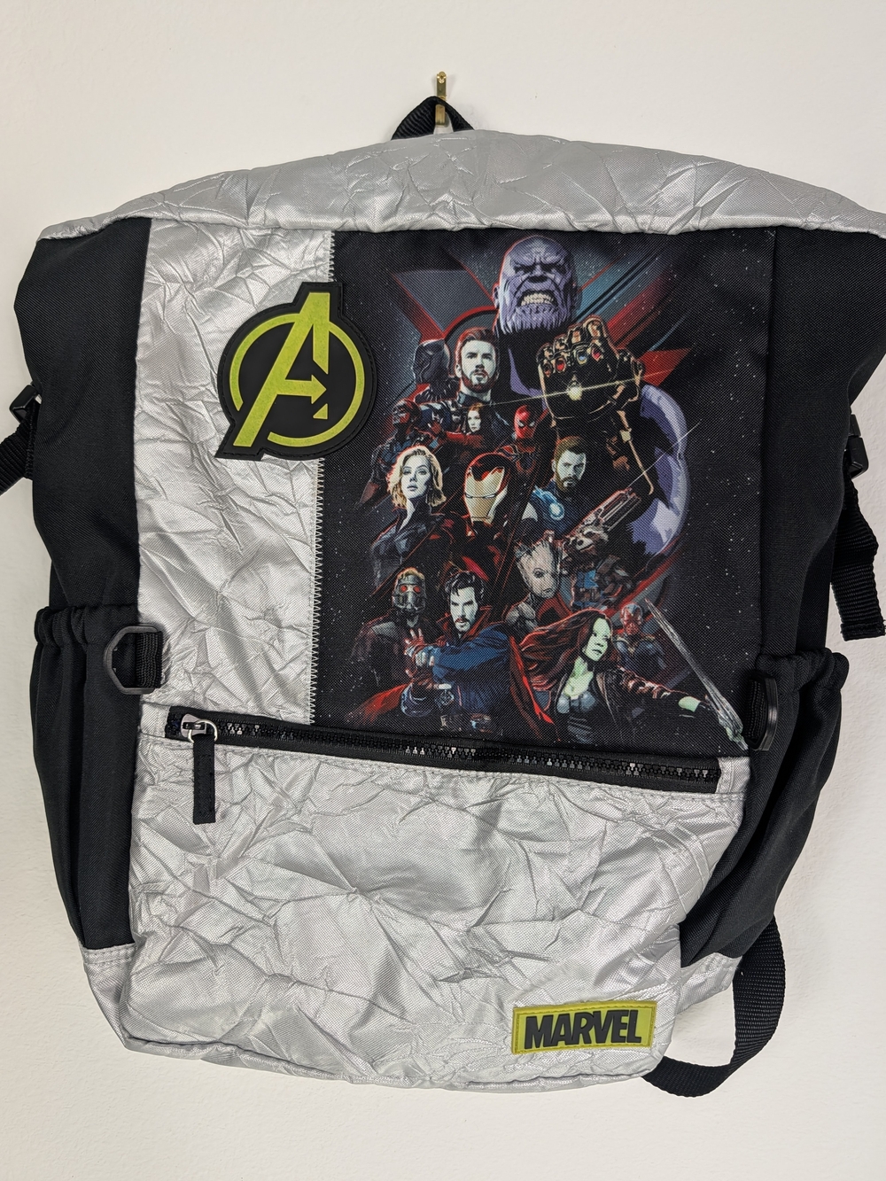 Marvel Avengers Silver & Black Graphic Backpack - Men